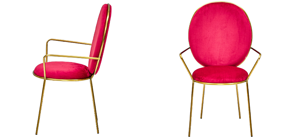 Стул с подлокотниками STAY Chair Fuchsia Стул с подлокотниками STAY Chair Fuchsia - Loft-Concept в Твери