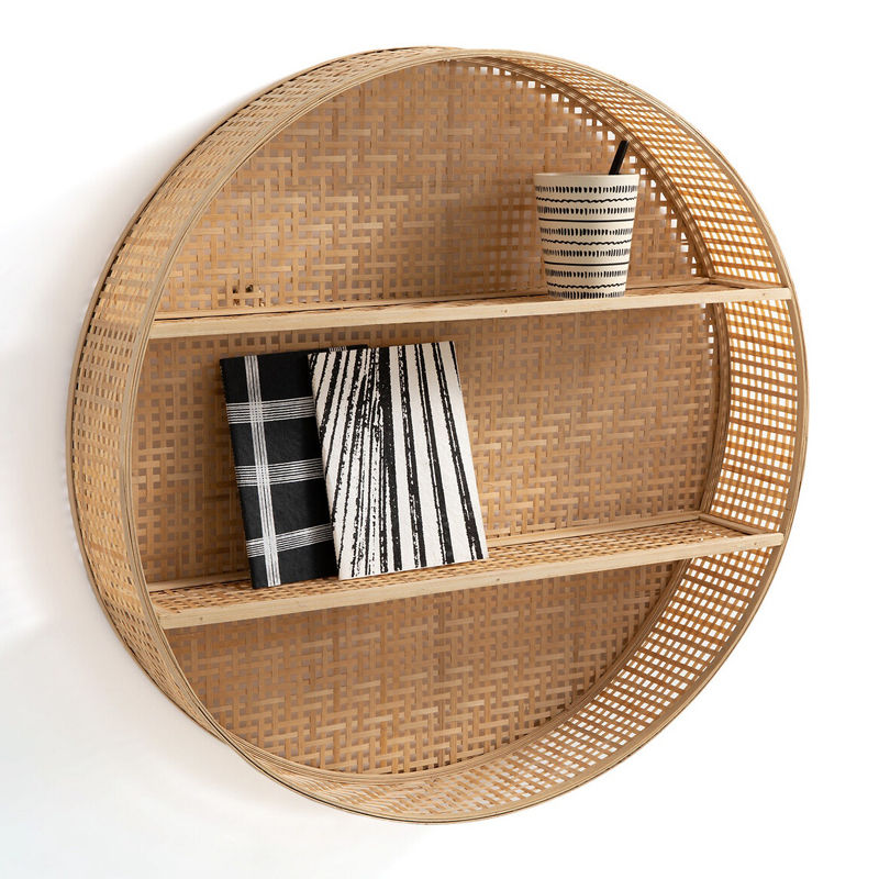 Полка Wicker Bamboo Shelf cells Полка Wicker Bamboo Shelf cells в Твери | Loft Concept
