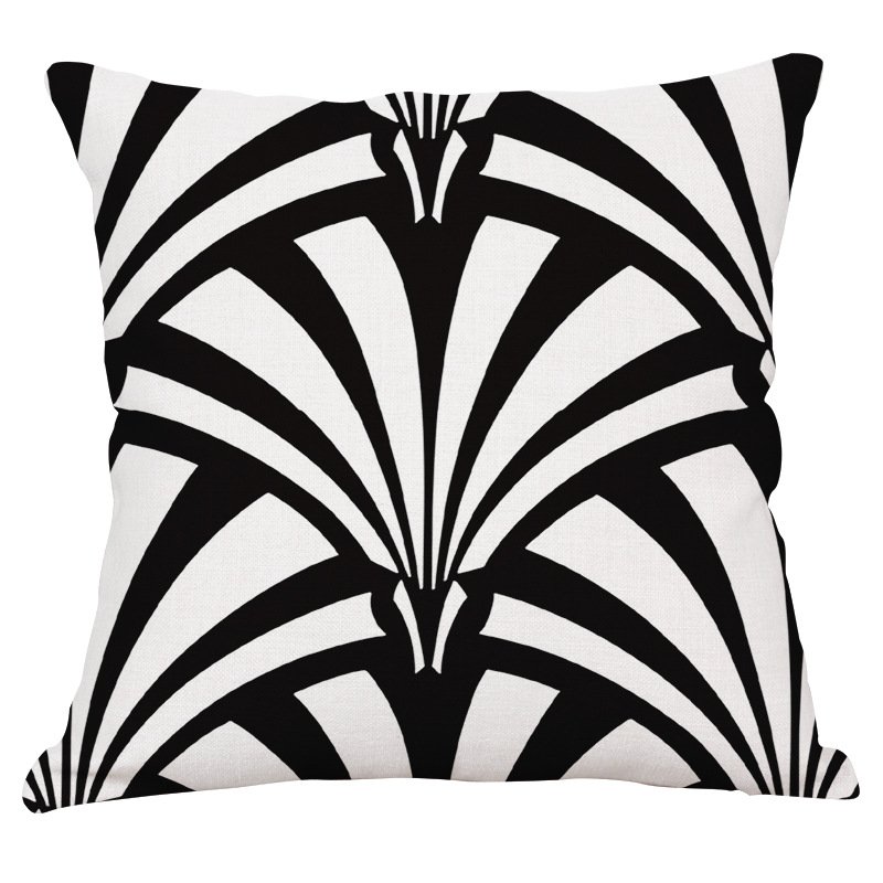 Декоративная подушка Black and White Pattern #2 Черно-белый в Твери | Loft Concept 