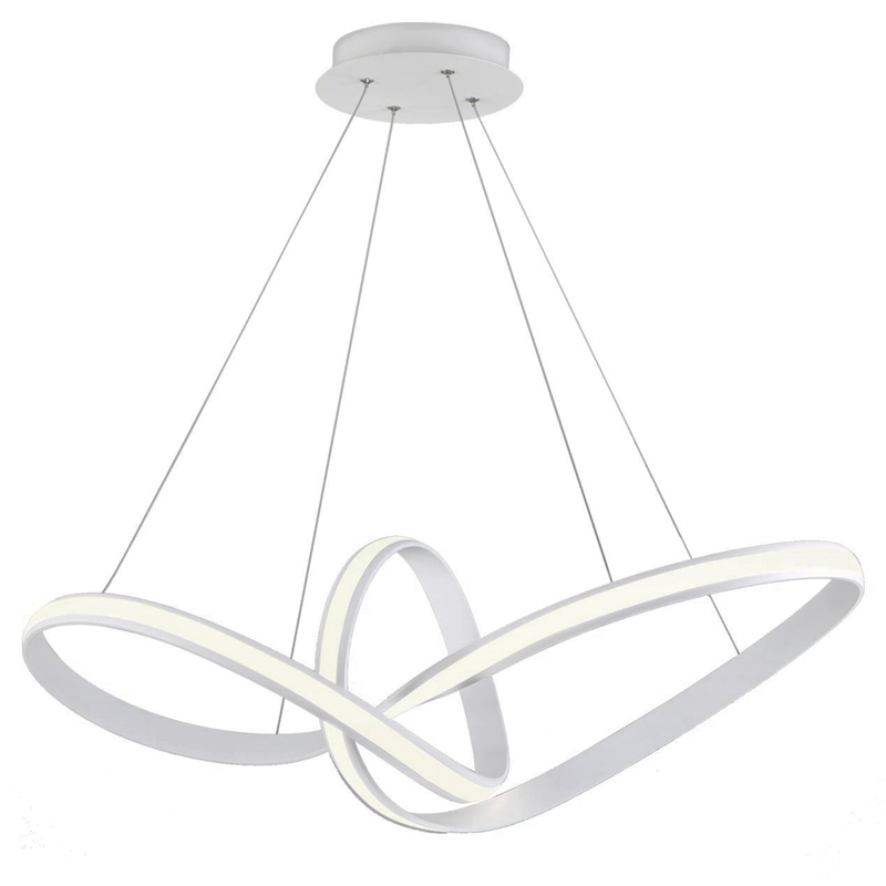 Люстра Mobius Strip White Chandelier Белый Люстра Mobius Strip White Chandelier Белый в Твери | Loft Concept