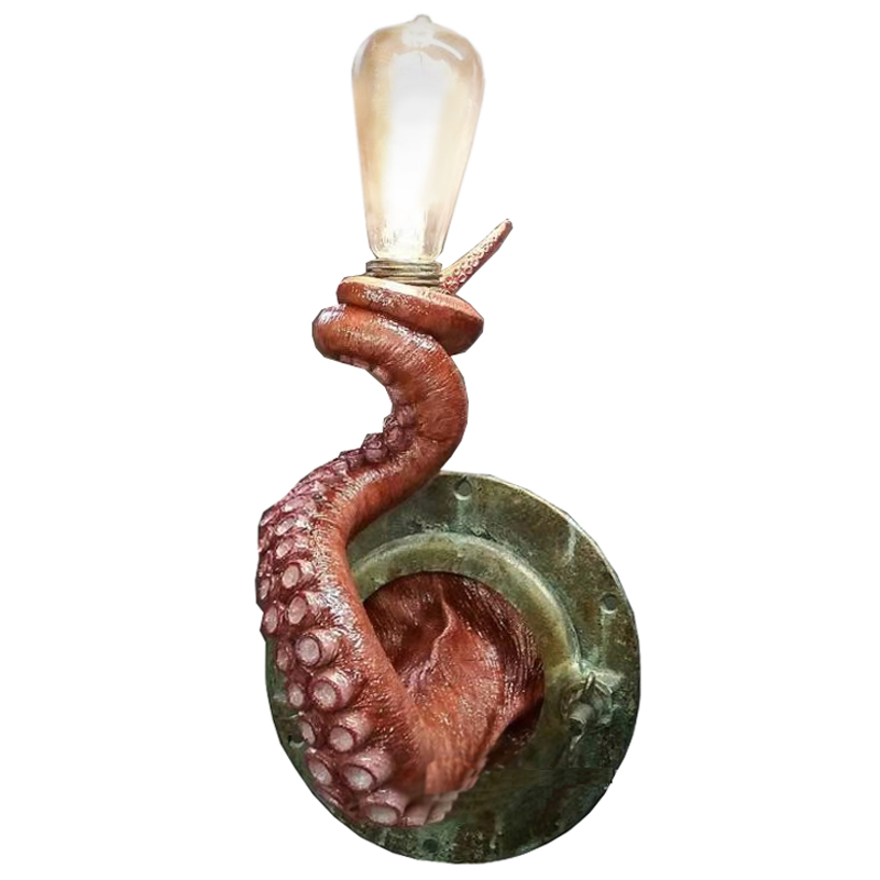 Бра Красный Осьминог Wall Lamp Red Octopus Красный Зеленый Бра Красный Осьминог Wall Lamp Red Octopus Красный Зеленый в Твери | Loft Concept