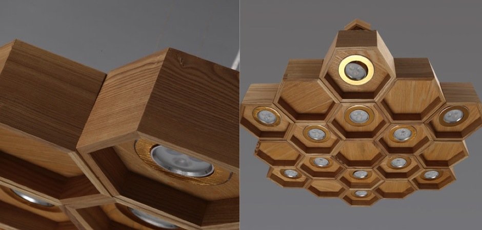 Люстра Honeycomb 12 Loft Wooden Ecolight Люстра Honeycomb 12 Loft Wooden Ecolight - Loft-Concept в Твери