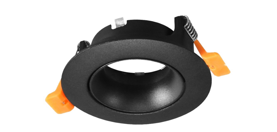 Встраиваемый Круглый Точечный Черный спот с поворотом LC-GU10 - Loft-Concept в Твери