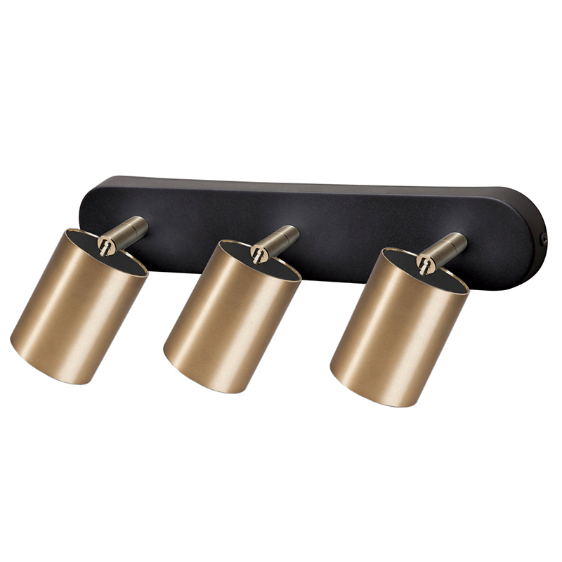 Бра Celis Spot Wall Lamp Trio brass Черный Латунь Бра Celis Spot Wall Lamp Trio brass Черный Латунь в Твери | Loft Concept