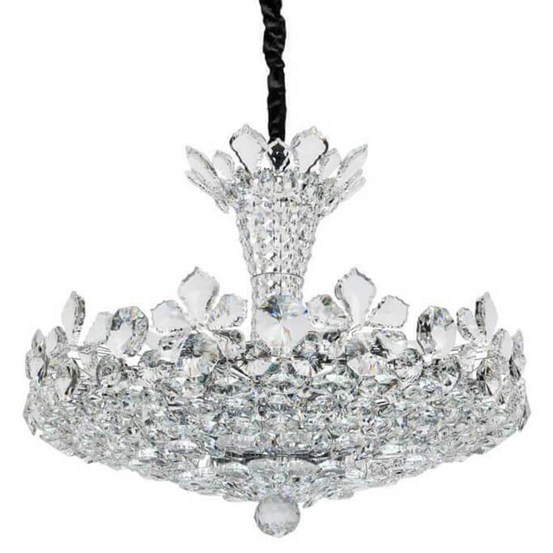 Люстра Griselda Crystal Chandelier 62 Хром Прозрачный Люстра Griselda Crystal Chandelier 62 Хром Прозрачный в Твери | Loft Concept