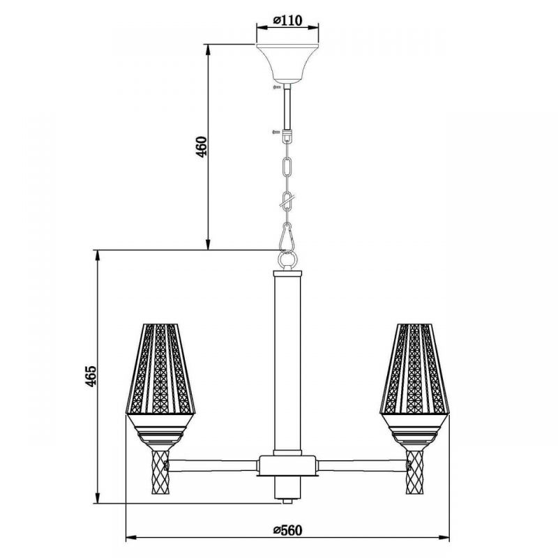 Люстра Ribbed Chandelier Люстра Ribbed Chandelier в Твери