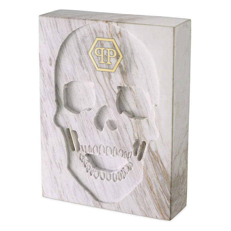 Статуэтка Philipp Plein Marble Skull book Белый Мрамор Bianco Статуэтка Philipp Plein Marble Skull book Белый Мрамор Bianco в Твери | Loft Concept