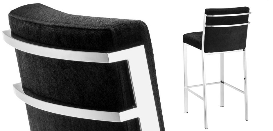Барный стул Eichholtz Bar Stool Scott Steel Барный стул Eichholtz Bar Stool Scott Steel - Loft-Concept в Твери
