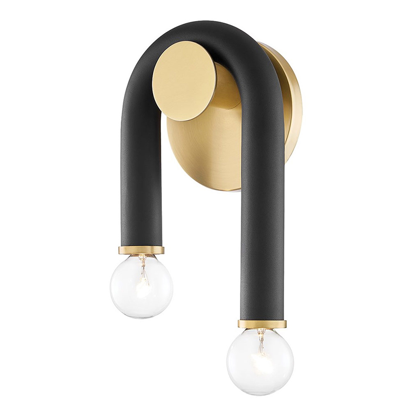 Бра Paulson floppy wall sconce gold Черный Золотой Бра Paulson floppy wall sconce gold Черный Золотой в Твери | Loft Concept