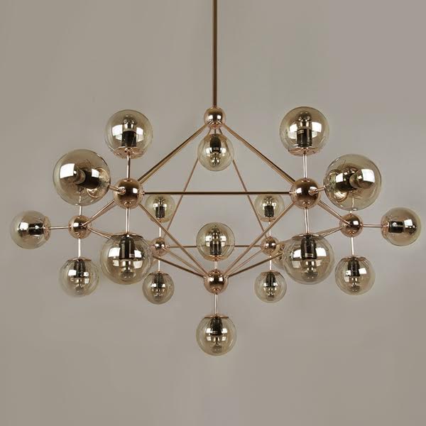Люстра Modo Chandelier Gold Золотой Люстра Modo Chandelier Gold Золотой в Твери | Loft Concept