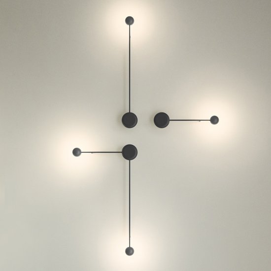 Бра Pin Wall Light black Белый в Твери | Loft Concept 