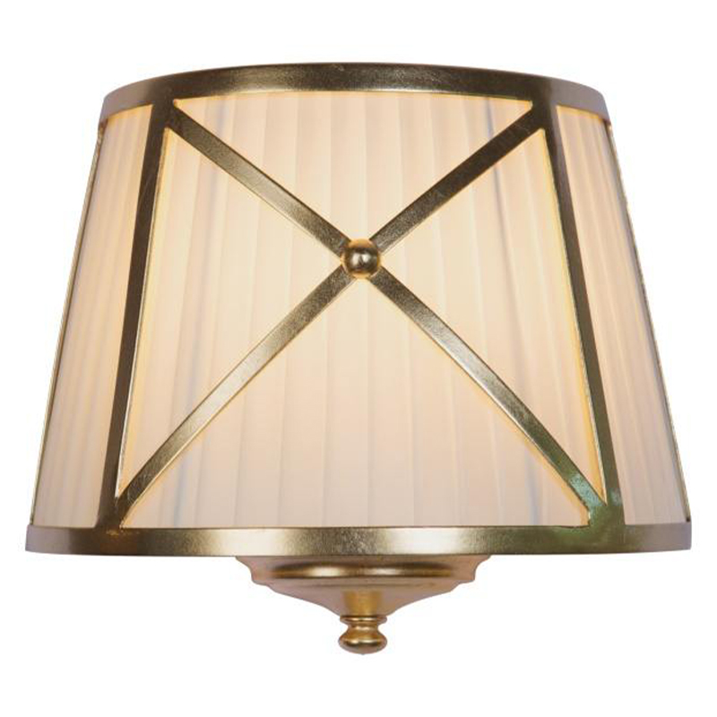 Бра Provence Lampshade Light Gold Wall Lamp Бежевый Золотой Бра Provence Lampshade Light Gold Wall Lamp Бежевый Золотой в Твери | Loft Concept