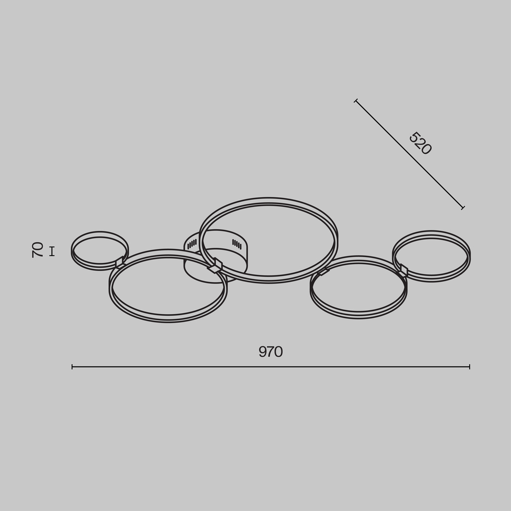 Потолочный светильник Olympia 3000-4000К 43Вт в Твери