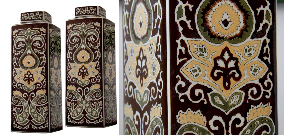 Ваза Brown ornament Ваза Brown ornament - Loft-Concept в Твери