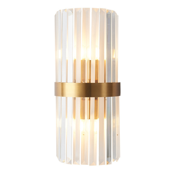 Бра Odeon Clear Glass Gold metal Wall Lamp Прозрачный Латунь Бра Odeon Clear Glass Gold metal Wall Lamp Прозрачный Латунь в Твери | Loft Concept