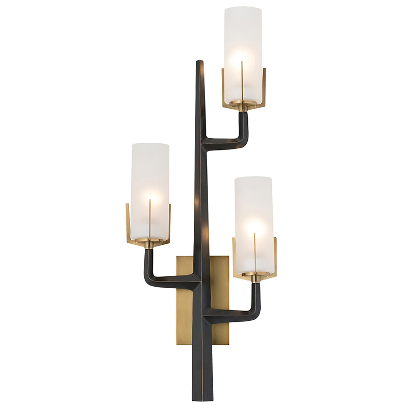 Бра Arteriors GRIFFIN SCONCE Черный Латунь Белый в Твери | Loft Concept 