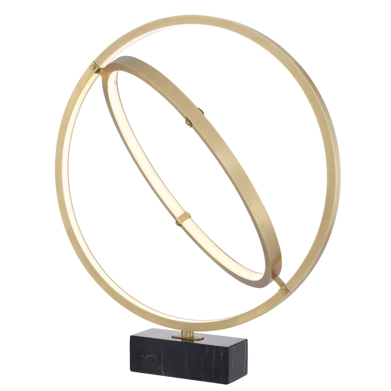 Настольная лампа Eichholtz Table Lamp Cassini Латунь Античная полированная Черный Мрамор Nero Настольная лампа Eichholtz Table Lamp Cassini Латунь Античная полированная Черный Мрамор Nero в Твери | Loft Concept