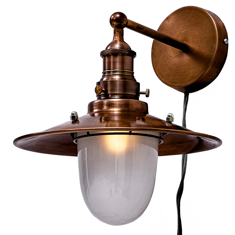 Бра Lantern Loft Sconces Белый Винтажная Медь Бра Lantern Loft Sconces Белый Винтажная Медь в Твери | Loft Concept
