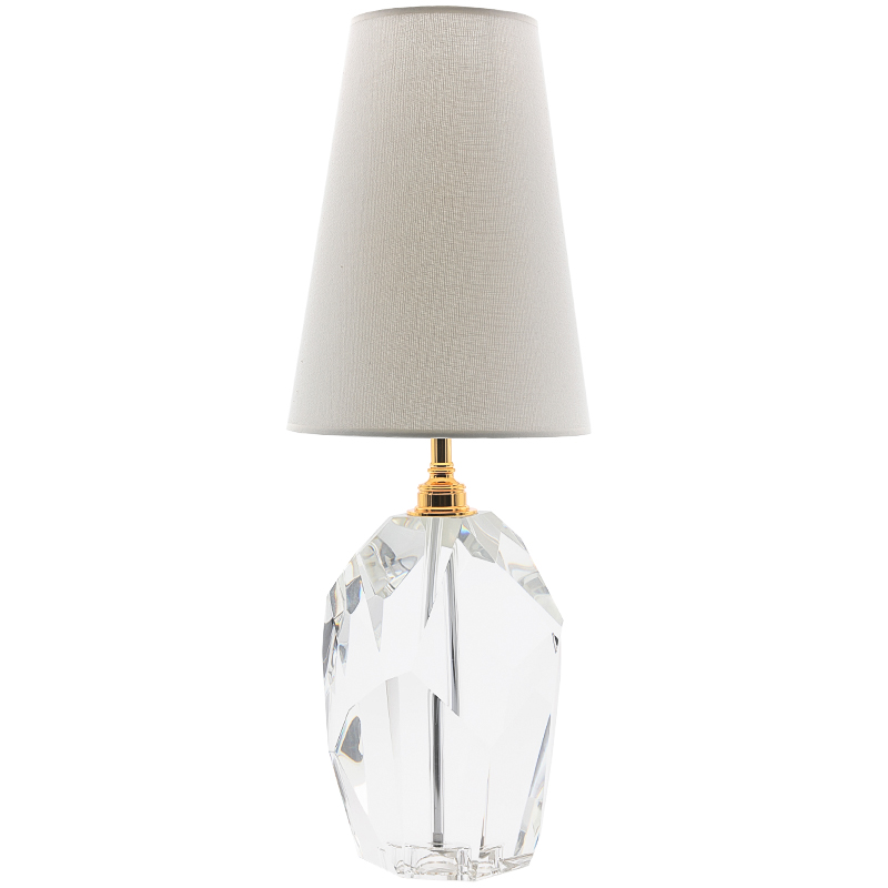 Настольная лампа Crystal table Lamp Прозрачный Белый Настольная лампа Crystal table Lamp Прозрачный Белый в Твери | Loft Concept