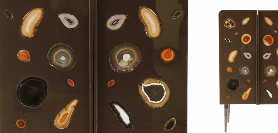 Patrick Naggar Gem Cabinet шкаф украшенный агатами Patrick Naggar Gem Cabinet шкаф украшенный агатами - Loft-Concept в Твери