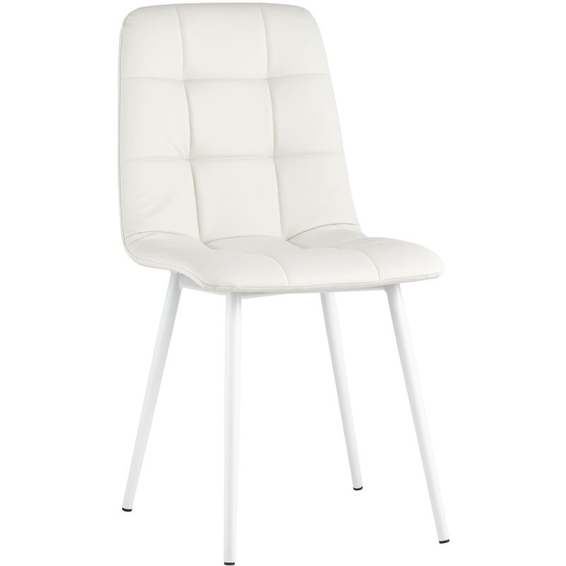 Стул NANCY S Chair Белая Экокожа Белый Стул NANCY S Chair Белая Экокожа Белый в Твери | Loft Concept