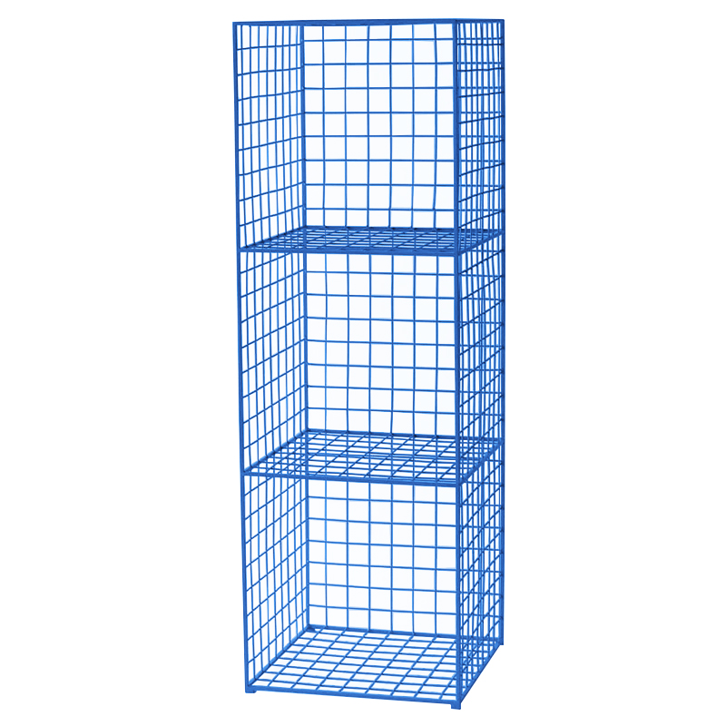 Стеллаж Carney Blue Industrial Metal Rust Rack Синий Стеллаж Carney Blue Industrial Metal Rust Rack Синий в Твери | Loft Concept