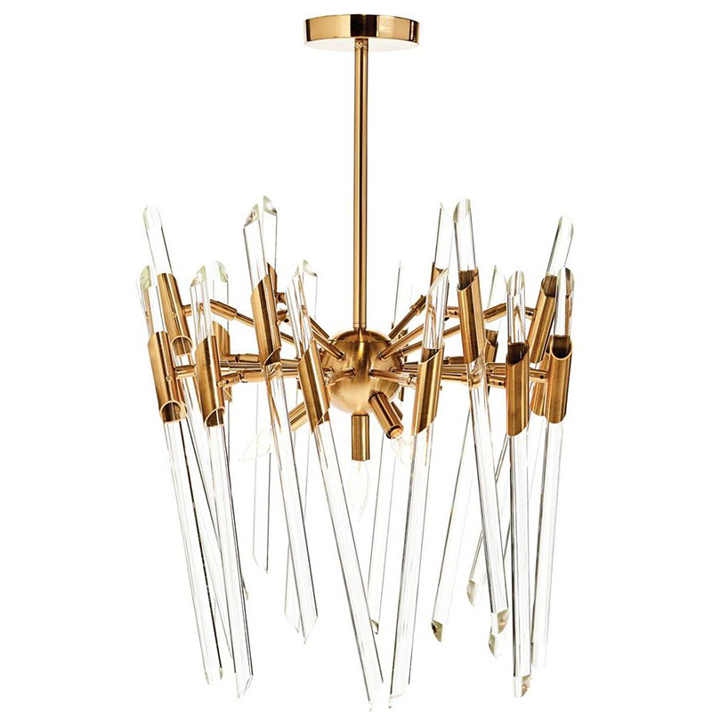 Люстра Ice Rods Chandelier brass Латунь Люстра Ice Rods Chandelier brass Латунь в Твери | Loft Concept