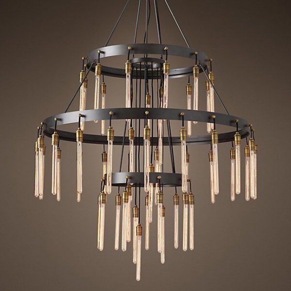 Люстра RH Axis Three-Tier Chandelier Черный Люстра RH Axis Three-Tier Chandelier Черный в Твери | Loft Concept