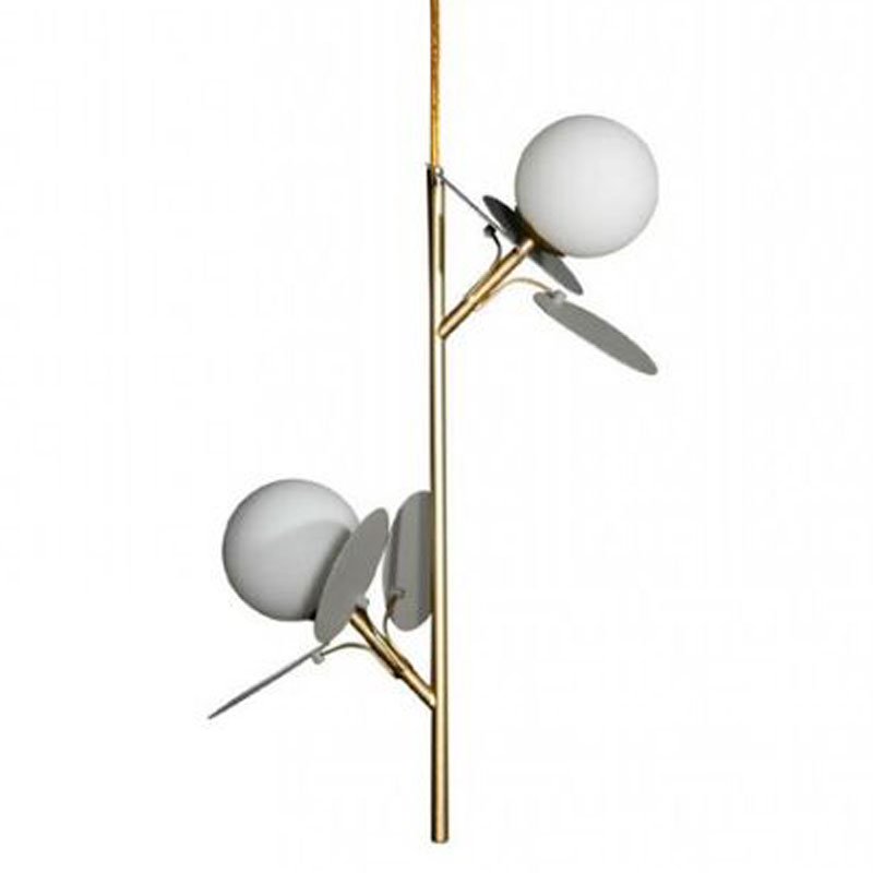 Люстра MATISSE Pendant Double Grey Серый Золотой Белый Люстра MATISSE Pendant Double Grey Серый Золотой Белый в Твери | Loft Concept