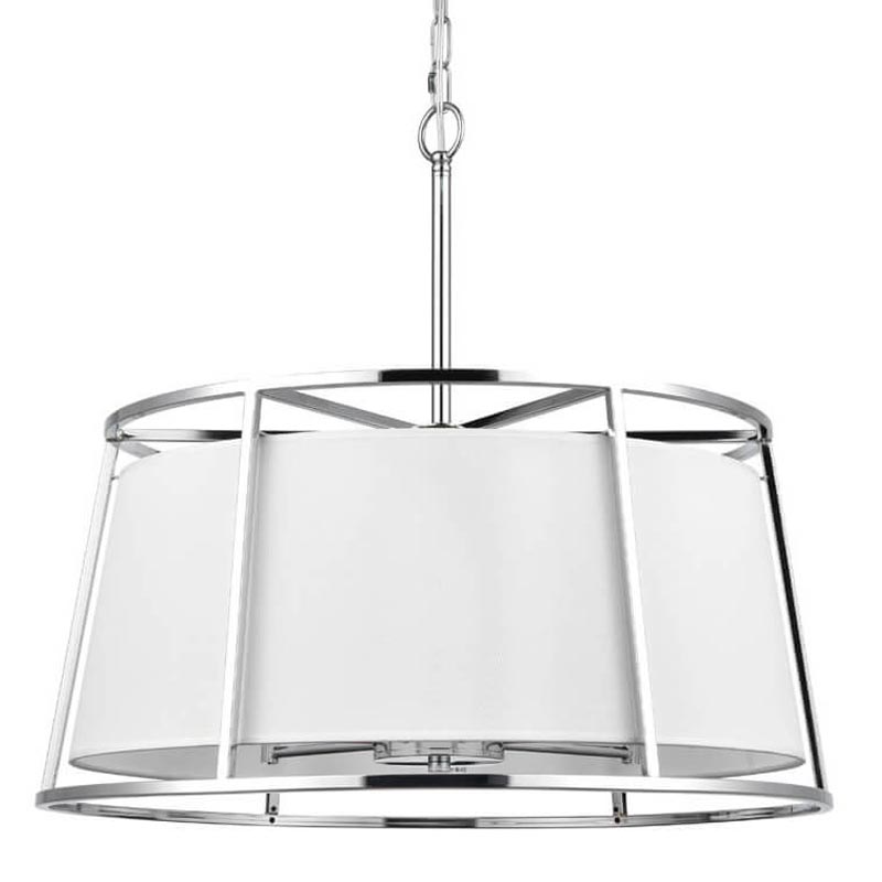 Люстра Alexis Chandelier 60 Хром Белый Люстра Alexis Chandelier 60 Хром Белый в Твери | Loft Concept