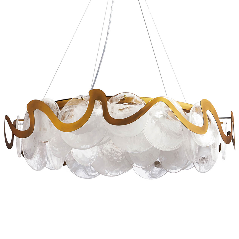 Люстра Darden Chandelier Латунь Белый Люстра Darden Chandelier Латунь Белый в Твери | Loft Concept