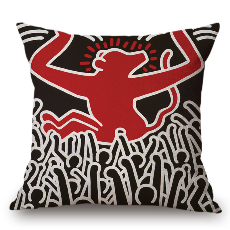 Подушка Keith Haring 10 Мульти Подушка Keith Haring 10 Мульти в Твери | Loft Concept
