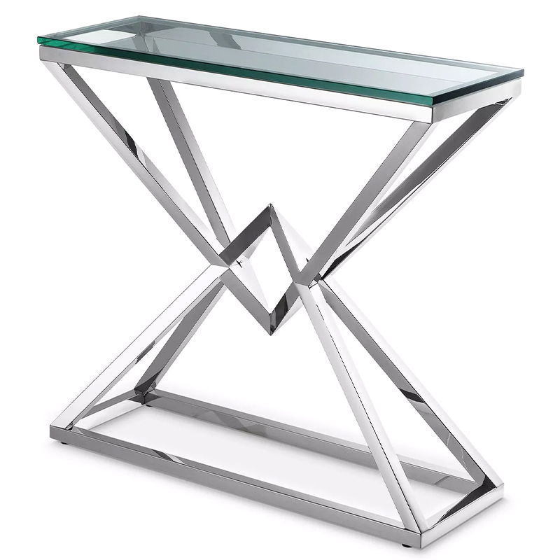 Консоль Eichholtz Console Table Connor S Серебряный Прозрачное Стекло Консоль Eichholtz Console Table Connor S Серебряный Прозрачное Стекло в Твери | Loft Concept