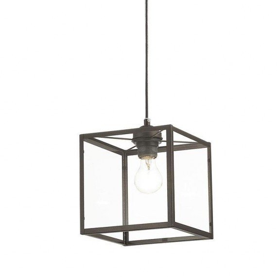 Подвесной светильник Loft Industrial Ortogonal Pendant Cube Brown Прозрачное Стекло Коричневый Подвесной светильник Loft Industrial Ortogonal Pendant Cube Brown Прозрачное Стекло Коричневый в Твери | Loft Concept
