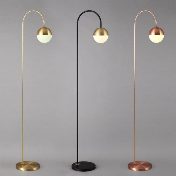 Торшер Cedar & Moss Floor Lamp Медь Латунь Черный Торшер Cedar & Moss Floor Lamp Медь Латунь Черный в Твери | Loft Concept