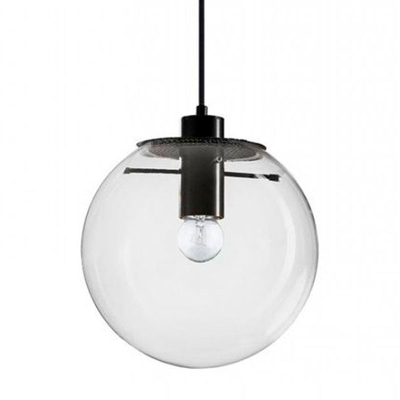 Подвесной светильник Selene Glass Ball Ceiling Lights Black 40 cm Черный Прозрачное Стекло Подвесной светильник Selene Glass Ball Ceiling Lights Black 40 cm Черный Прозрачное Стекло в Твери | Loft Concept