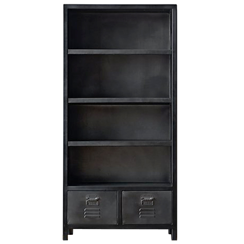 Книжный шкаф RH Vintage locker Графит Книжный шкаф RH Vintage locker Графит в Твери | Loft Concept