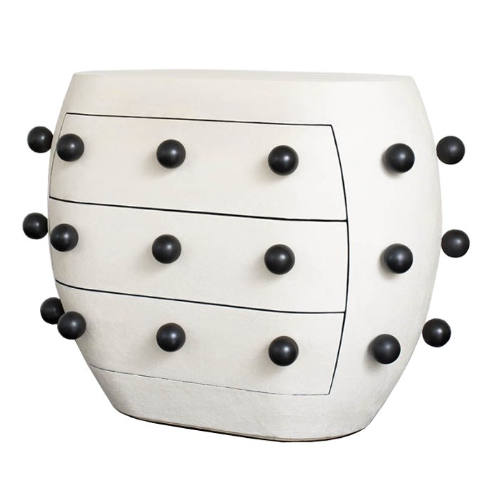 Комод Kelly Wearstler POD Commode Молочный Черный Комод Kelly Wearstler POD Commode Молочный Черный в Твери | Loft Concept