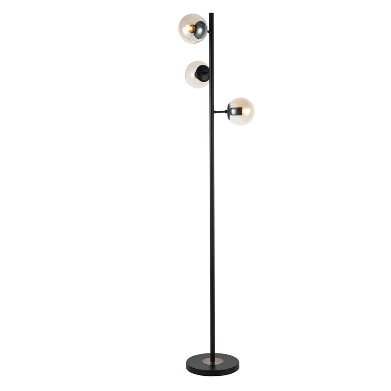 Торшер Modo Floor Lamp Ambre Black Черный Янтарный Торшер Modo Floor Lamp Ambre Black Черный Янтарный в Твери | Loft Concept