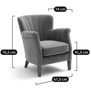 Кресло велюровое на ножках из массива ясеня Jessie Armchair Кресло велюровое на ножках из массива ясеня Jessie Armchair в Твери