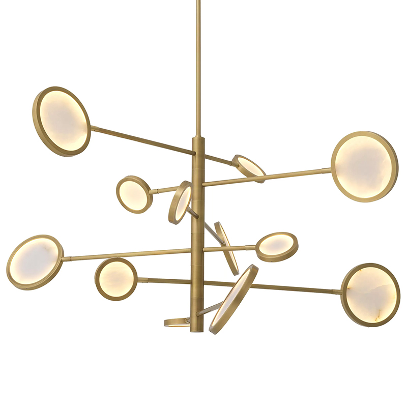 Люстра Eichholtz Chandelier Domani Золотой Белый Люстра Eichholtz Chandelier Domani Золотой Белый в Твери | Loft Concept