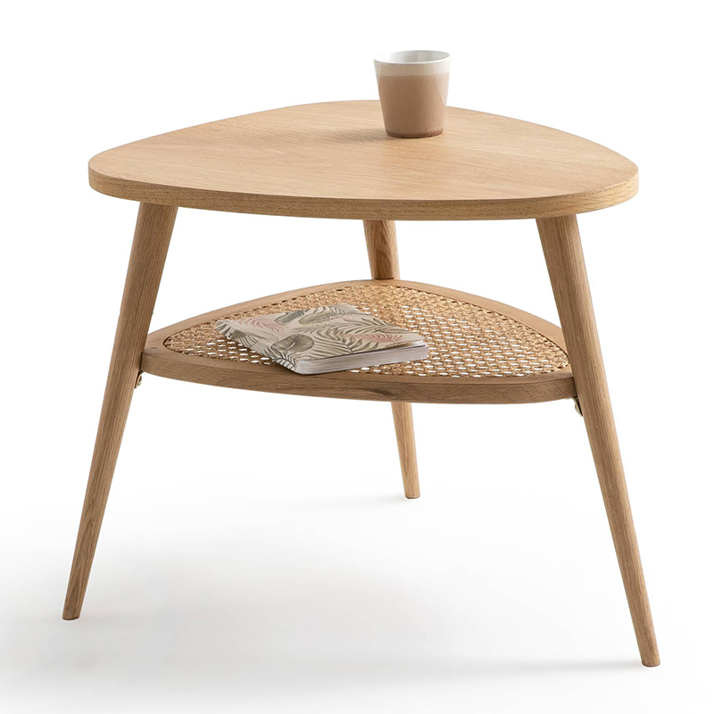 Приставной стол Morten Wicker Side Table 3 legs Светлый дуб Приставной стол Morten Wicker Side Table 3 legs Светлый дуб в Твери | Loft Concept