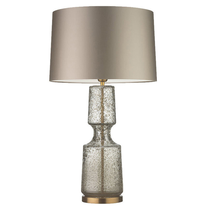 Настольная лампа Antero Antique Table Lamp Бежево-серый Стекло Смок Латунь Настольная лампа Antero Antique Table Lamp Бежево-серый Стекло Смок Латунь в Твери | Loft Concept