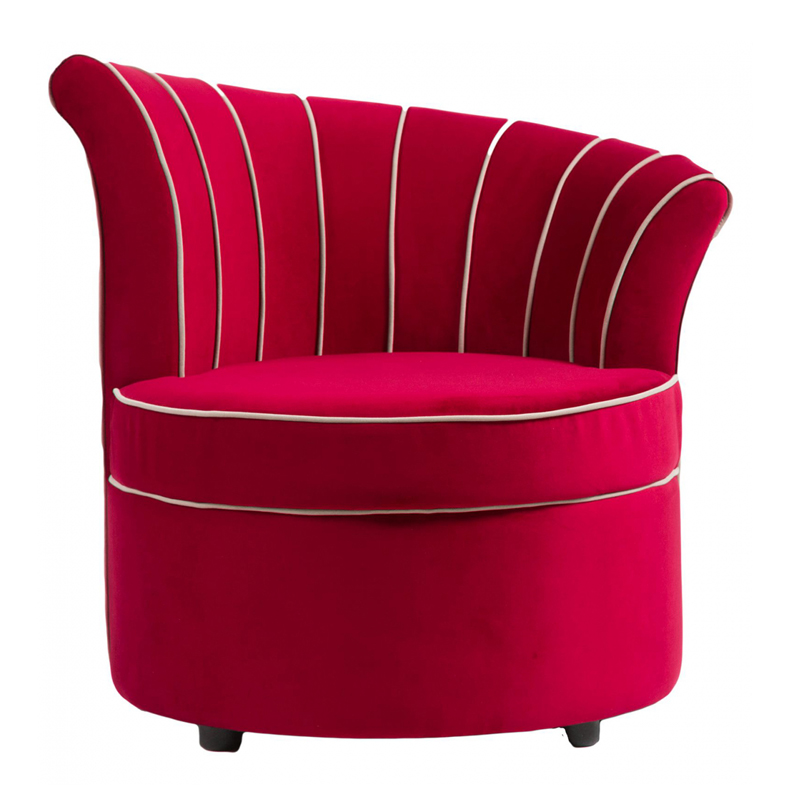 Кресло Curly Backrest Red Красный Кресло Curly Backrest Red Красный в Твери | Loft Concept
