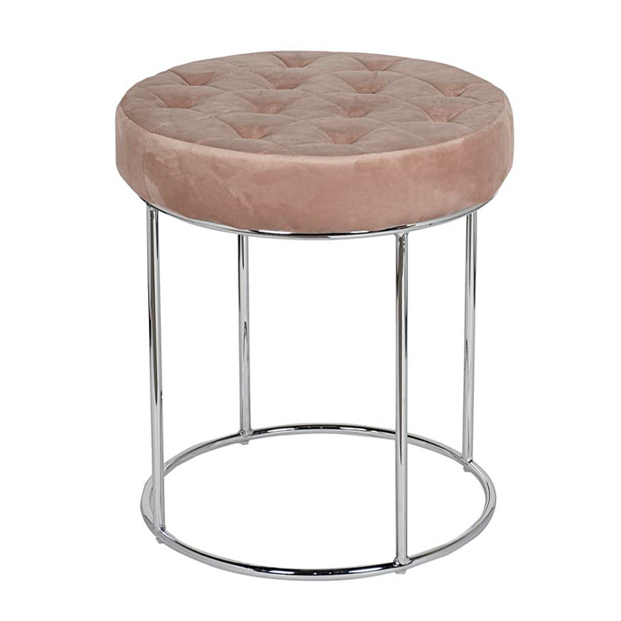 Пуф Rhombus Velours Pink Хром Дымчатая Роза Пуф Rhombus Velours Pink Хром Дымчатая Роза в Твери | Loft Concept