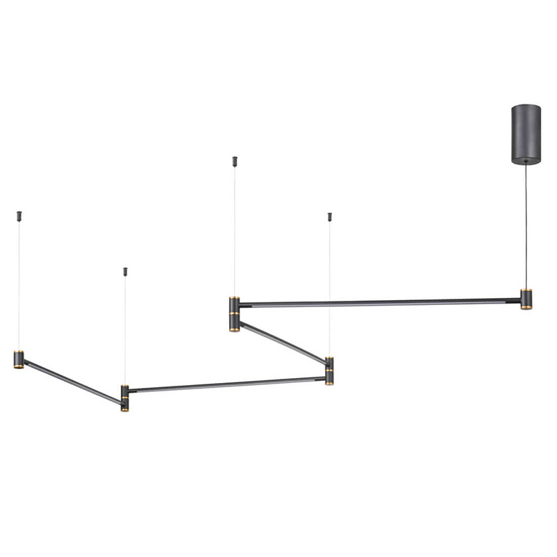 Подвесной светильник Drawing Line Gold Black Золотой Черный Подвесной светильник Drawing Line Gold Black Золотой Черный в Твери | Loft Concept