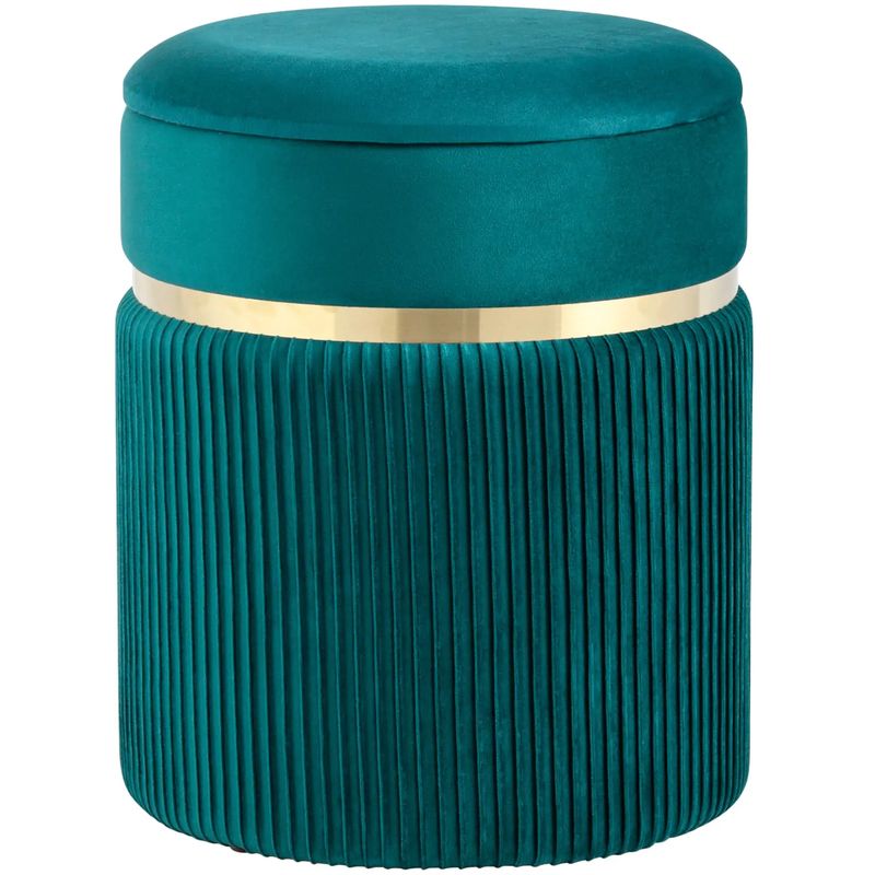 Пуф с ящиком бирюзовый Glossy Velor Бирюзовый Пуф с ящиком бирюзовый Glossy Velor Бирюзовый в Твери | Loft Concept