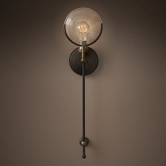 Бра RH Gaslight Lens Sconce 3 Коричневый Бра RH Gaslight Lens Sconce 3 Коричневый в Твери | Loft Concept