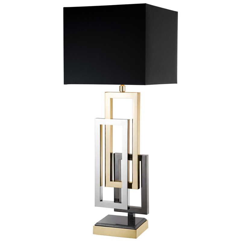 Настольная лампа Eichholtz Table Lamp Regine Черный Никель Темный никель Золотой Настольная лампа Eichholtz Table Lamp Regine Черный Никель Темный никель Золотой в Твери | Loft Concept