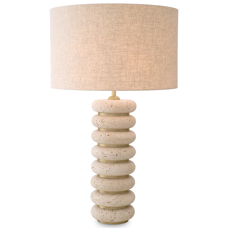 Настольная лампа Eichholtz Table Lamp Baron Бежевый Бежево-серый Латунь Настольная лампа Eichholtz Table Lamp Baron Бежевый Бежево-серый Латунь в Твери | Loft Concept
